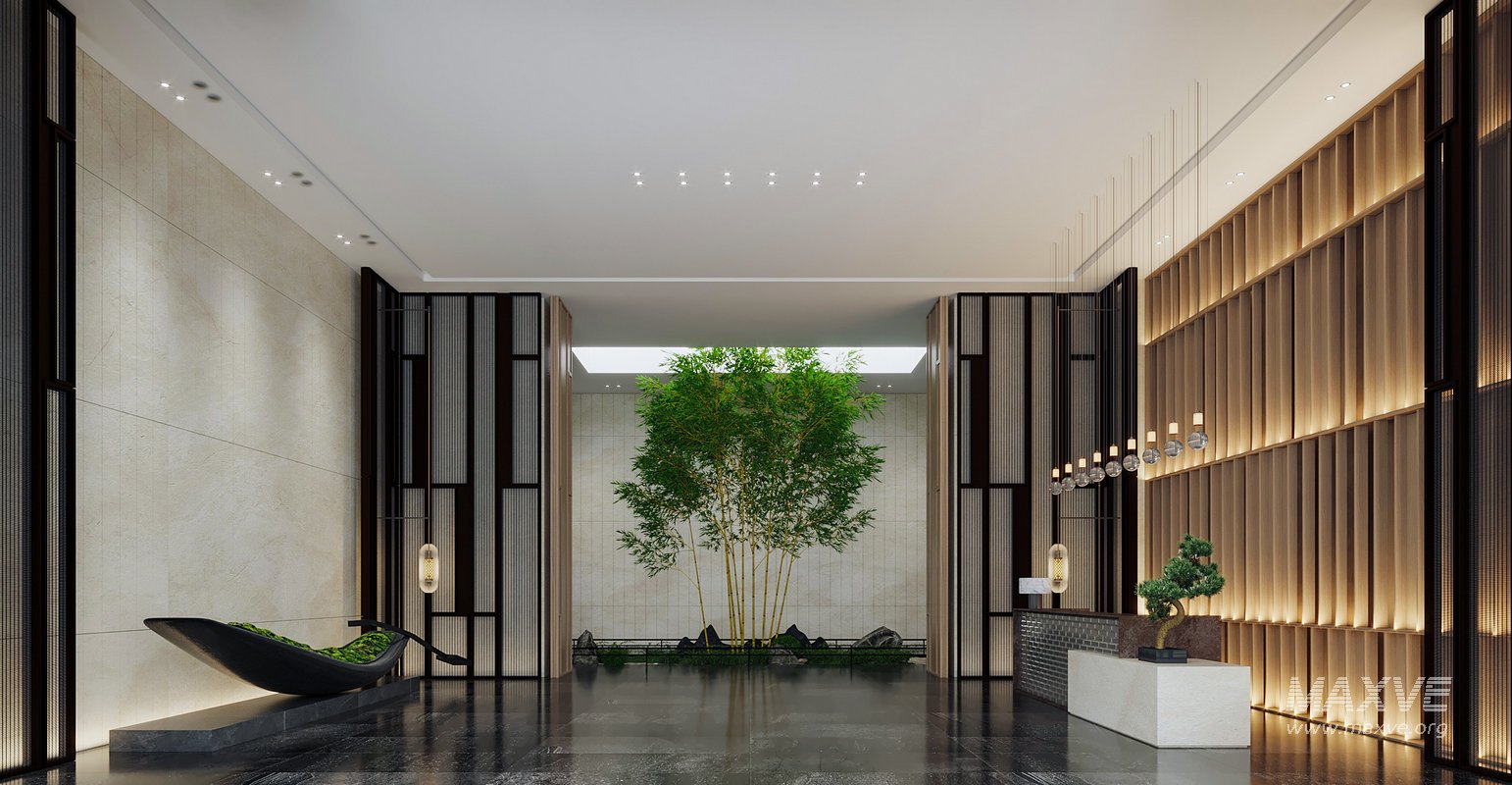 Modern Hotel Lobby