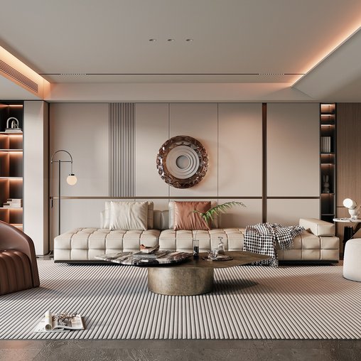 Modern living room 3d model Download Maxve
