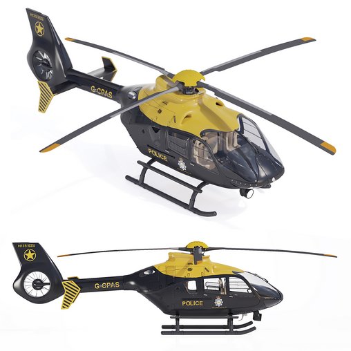 Airbus Helicopter H135 POLICE 3d model Download Maxve