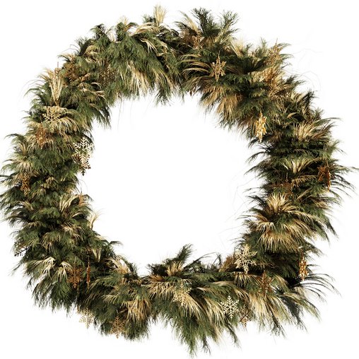 Christmas Wreath Set2 3d model Download Maxve