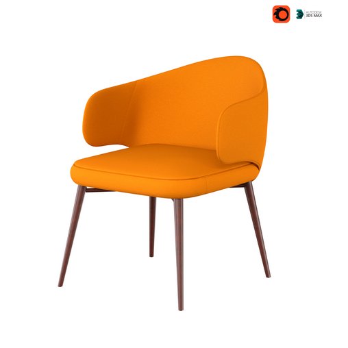 Chair Skin Yellow 3d model Download Maxve