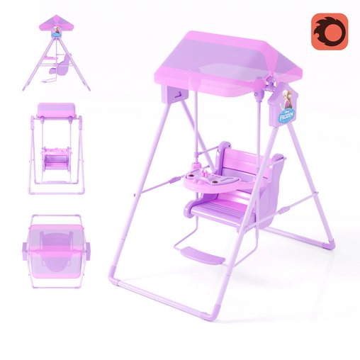 Children's swing 3d model Download Maxve