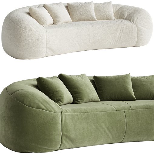 Raphael Raffel Croissant sofa 3d model Download Maxve