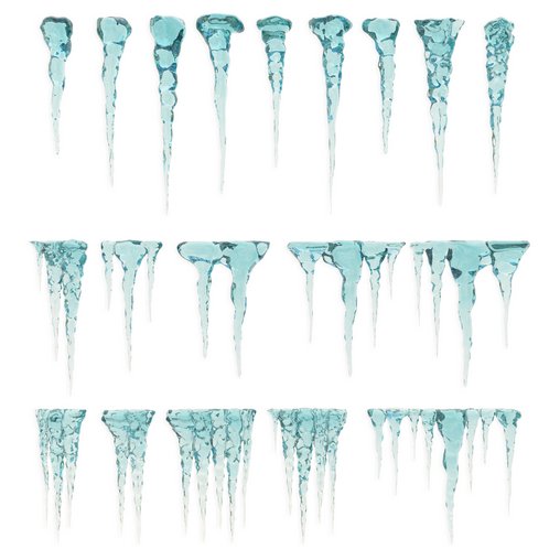 Icicle collection 3d model Download Maxve