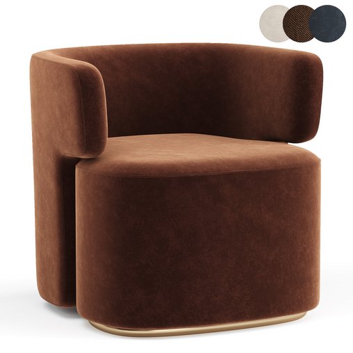 COLBY Armchair 3d model Download Maxve