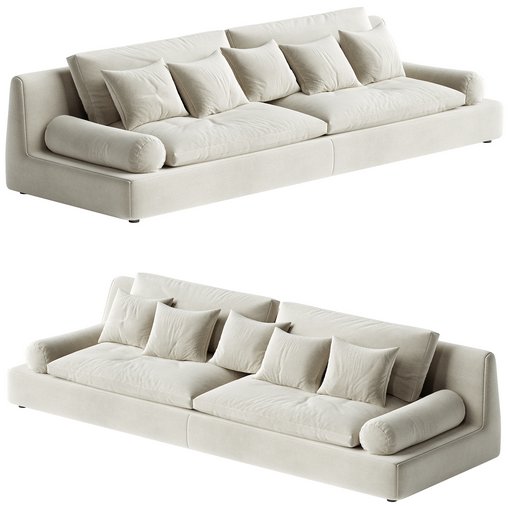 Tender Sectional Sofa 3d model Download Maxve