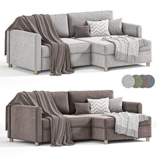 Lille Sofa By Divan 3d model Download Maxve