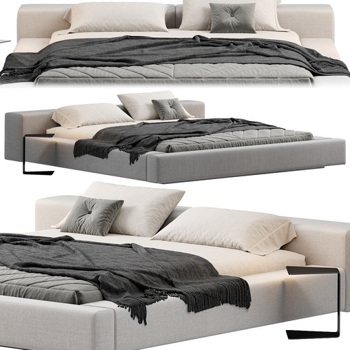 Living Divani Extra Wall Bed 3d model Download Maxve