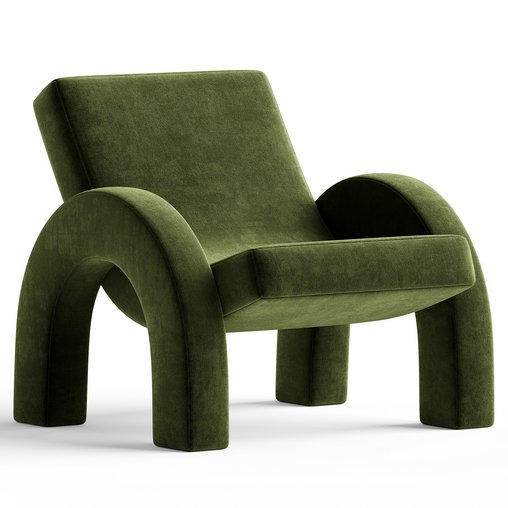 ARCO LOUNGE CHAIR 3d model Download Maxve