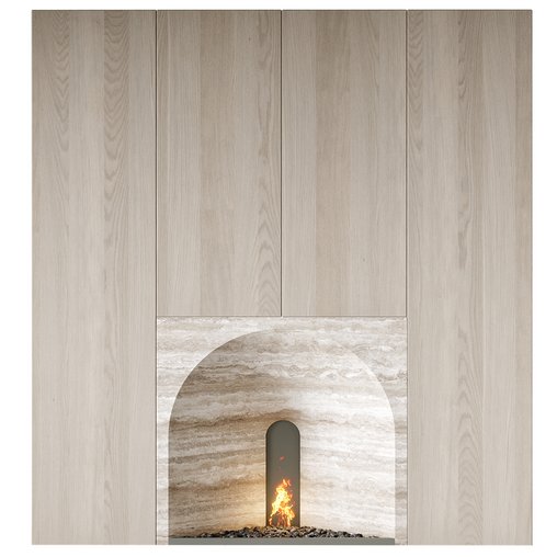 Fireplace 25 3d model Download Maxve