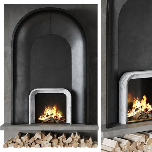 Fireplace 24 3d model Download Maxve