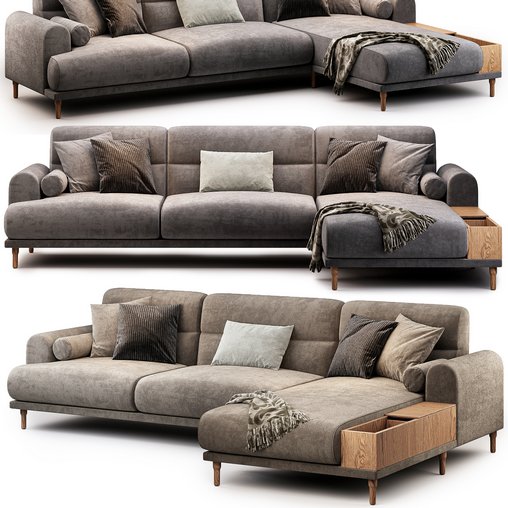 IKEA Langaryd Sofa 3d model Download Maxve