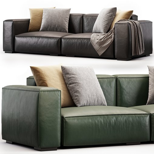 Modern Durable sofa by Litfad 3d model Download Maxve