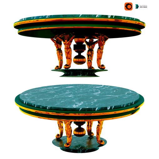 Table Statue 3d model Download Maxve