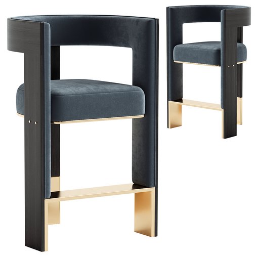 Amora Bar Chair 3d model Download Maxve