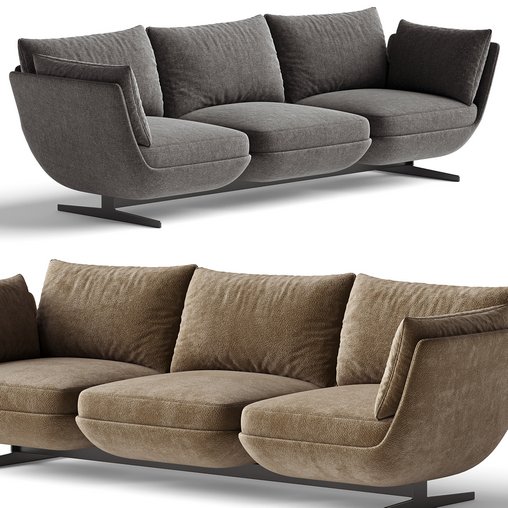 Biggie Sofa 3d model Download Maxve
