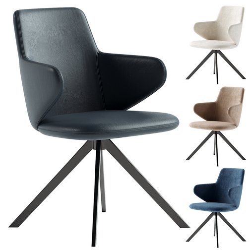 Vigo Swivel Side Chair 3d model Download Maxve