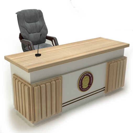 Office Table 3d model Download Maxve