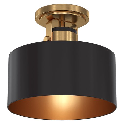 Possini Euro Courtney Gold Matte Black Ceiling Light 3d model Download Maxve