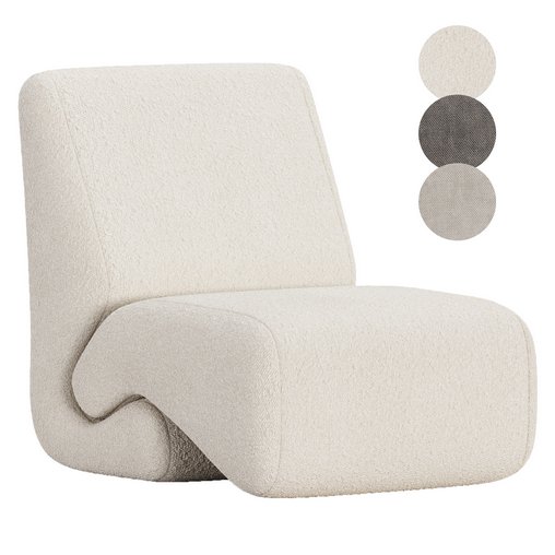 Pair Ivan Matusik lounge chairs 3d model Download Maxve