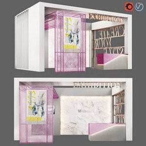 Booth02 3d model Download Maxve