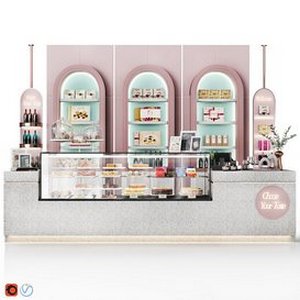 Pastry store 3d model Download Maxve