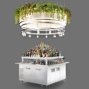 Cocktail Bar3- ceiling light 3d model Download Maxve