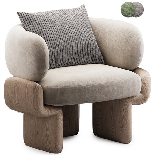 Lucky Armchair by Collector 3d model Download Maxve