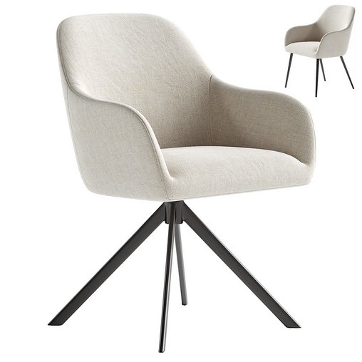 LYS swivel chair & LYS armchair 3d model Download Maxve