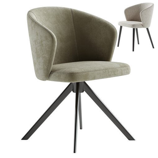 LOT swivel chair & LOT armchair 3d model Download Maxve