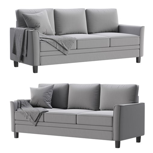 Mainstays Auden Classic Modern sofa 3d model Download Maxve
