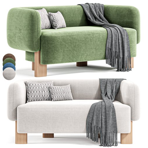 Arklou Sofa By Divan 3d model Download Maxve