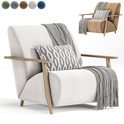 Marthan Armchair 3d model Download Maxve
