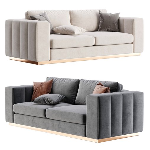 charlie sofa 3d model Download Maxve