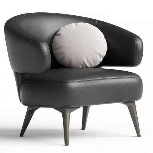 Aston armchair 3d model Download Maxve