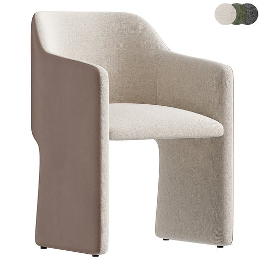 Bruna chair 3d model Download Maxve