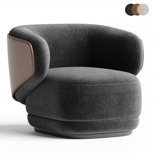 armchair 16 3d model Download Maxve