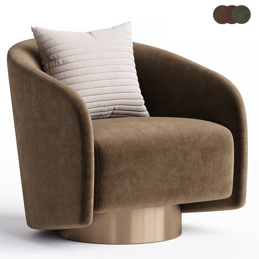BOEMIA armchair 3d model Download Maxve