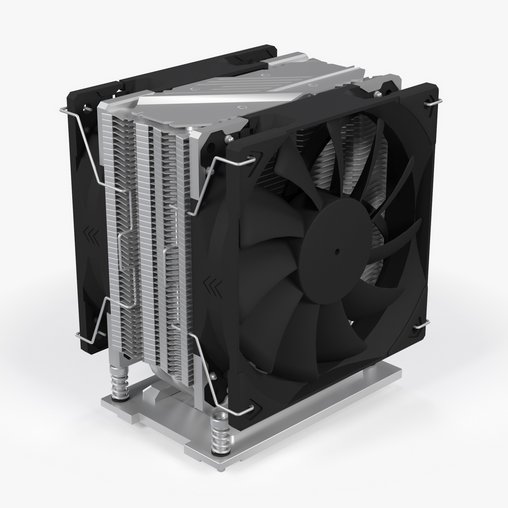 CPU Cooler Heatsink 3d model Download Maxve