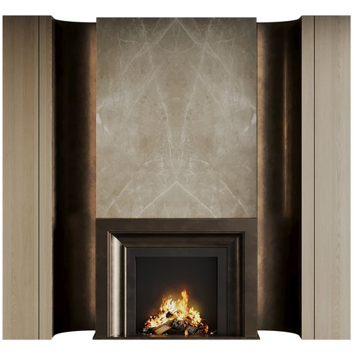 Fireplace 27 3d model Download Maxve