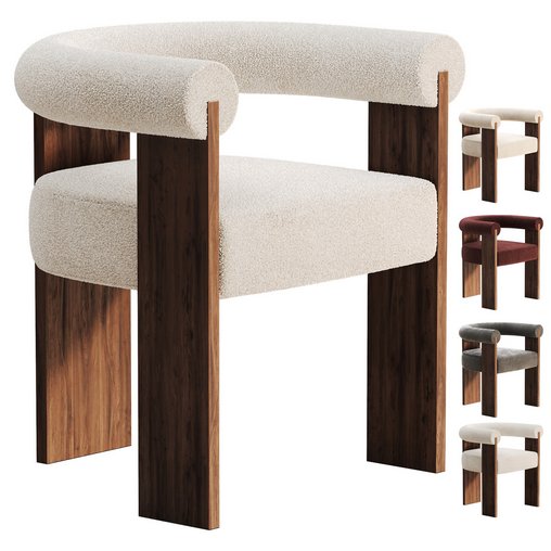 Eldon Dining Chair 3d model Download Maxve