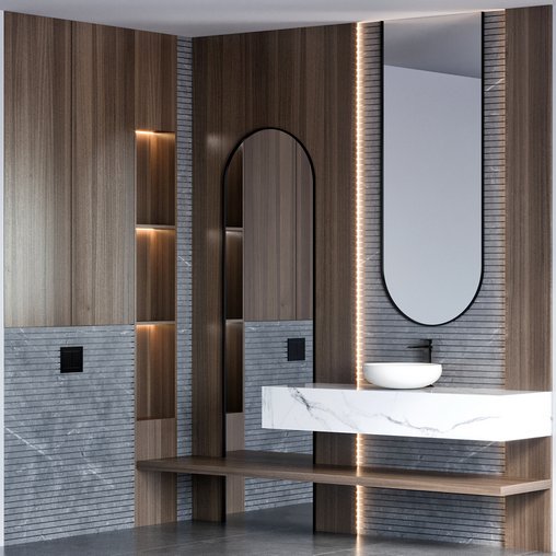 bathroom furniture 103 3d model Download Maxve