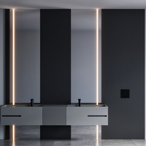 bathroom furniture 105 3d model Download Maxve