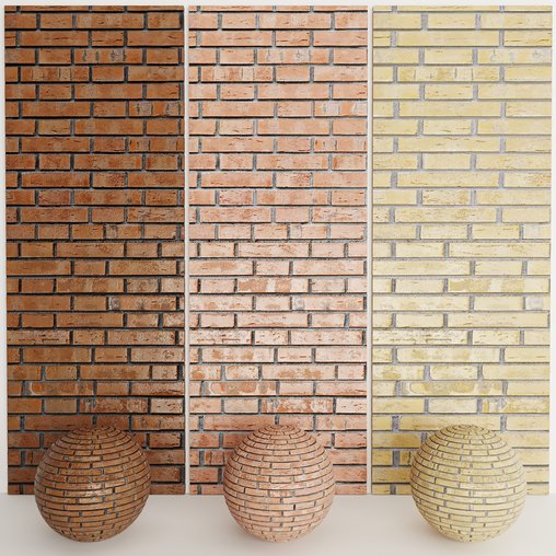 Brick Material 3d model Download Maxve