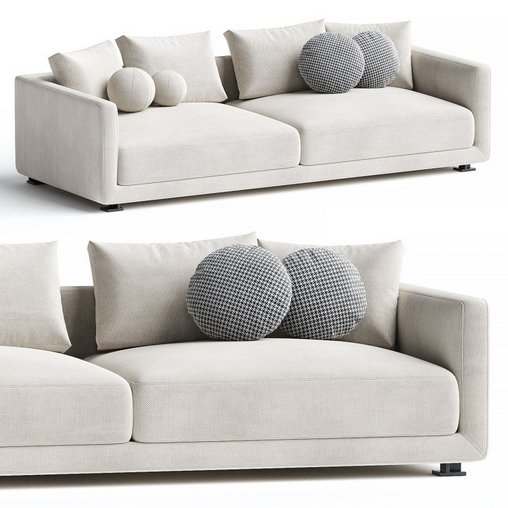 Bristol sofa by poliform 3d model Download Maxve