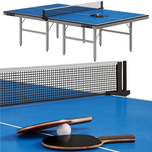 Tennis table Training suitable for playing indoors in sports schools and clubs by Start Tashkent 3d model Download Maxve
