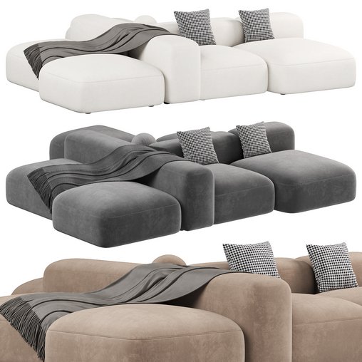 Sofa Lapis E027 3d model Download Maxve