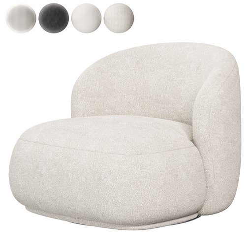 Swivel armchairs LISETTE 3d model Download Maxve