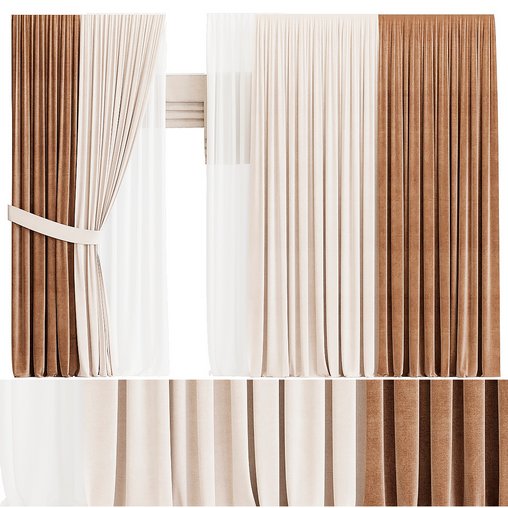 curtain05 3d model Download Maxve