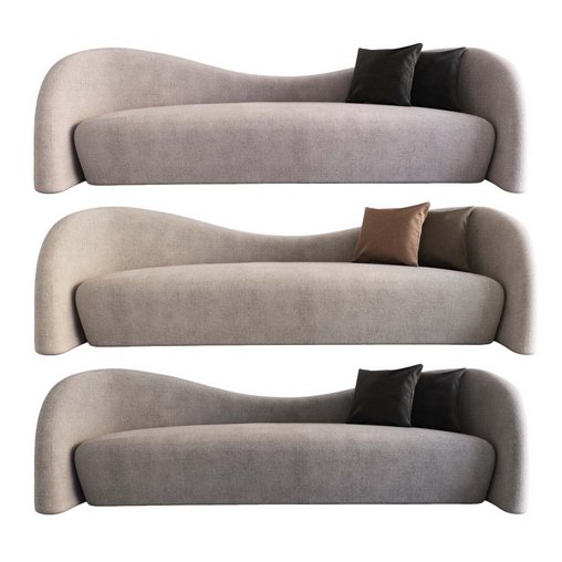 sofa - modern 3d model Download Maxve